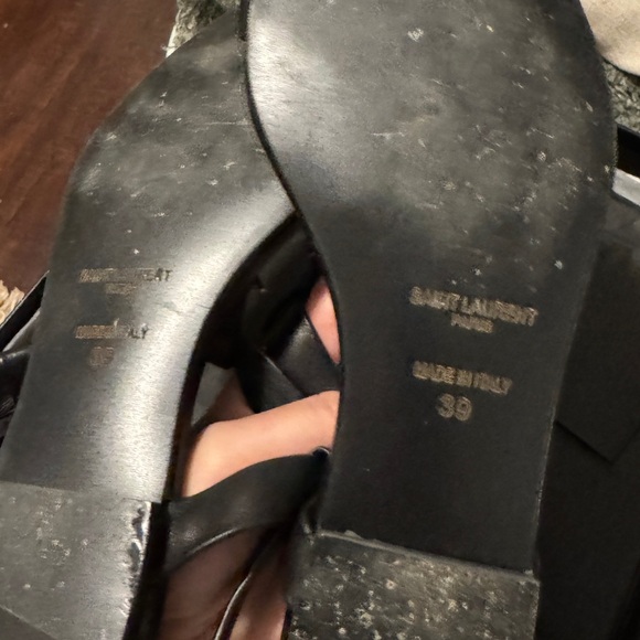 YSL Logo Sandals - Picture 2 of 2
